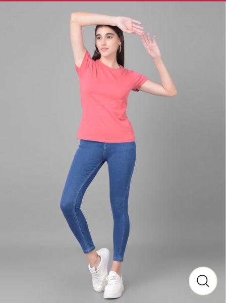 COMFORT LADY REGULAR FIT DENIM JEGGINGS(DARK DENIM BLUE)