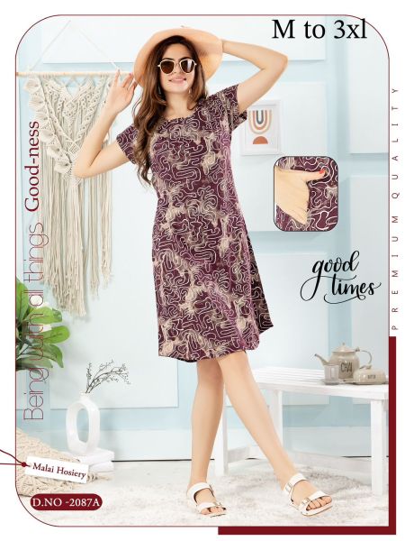 NEW BHIWAL WOMEN HOSIERY HALF NIGHTY(3XL)