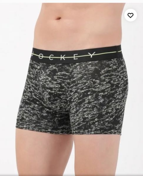 JOCKEY MEN'S SUPER COMBED COTTON ELASTANE STRETCH FABRIC PRINTED TRUNK(2 PCS PACK)