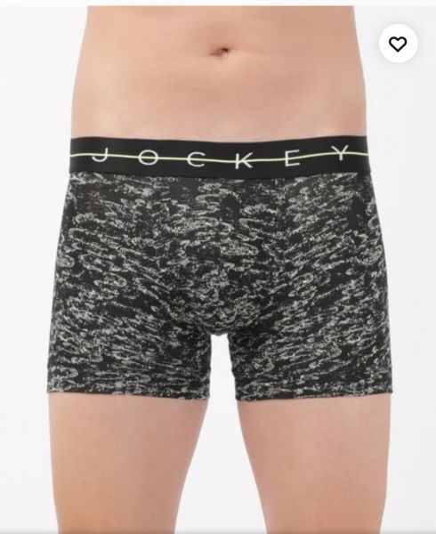 JOCKEY MEN'S SUPER COMBED COTTON ELASTANE STRETCH FABRIC PRINTED TRUNK(2 PCS PACK)