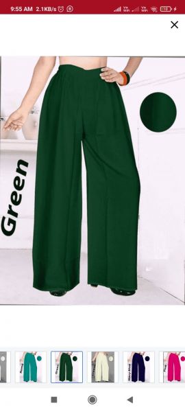 Multicolour plazzo XXL size for ledies