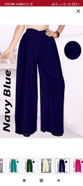 Multicolour plazzo XXL size for ledies