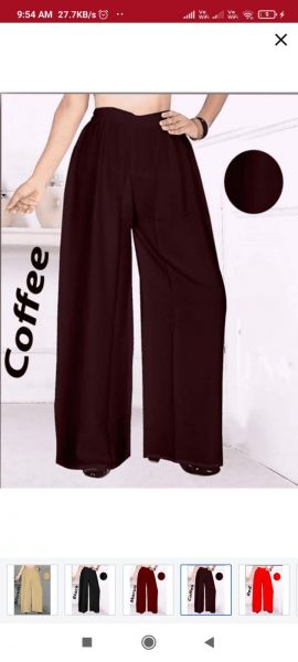 Multicolour plazzo XXL size for ledies