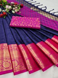 New Launching Catalogue Mahek Fabric Aura Silk Work Heavy Zari Weaving Banarasi Design With Embossed Design
