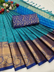 New Launching Catalogue Mahek Fabric Aura Silk Work Heavy Zari Weaving Banarasi Design With Embossed Design