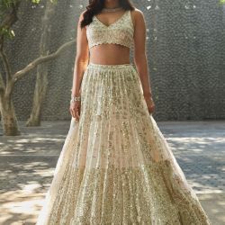 Lehenga Choli outstanding cream color