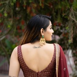 Lehenga choli Maroon color