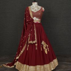 Lehenga choli Maroon color