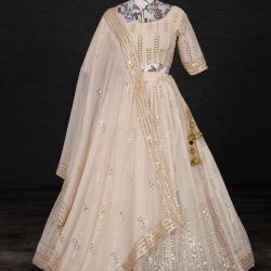 Lehenga Choli Cream color