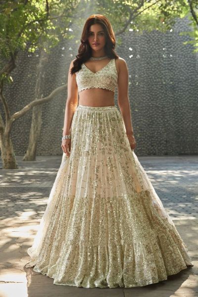 Lehenga Choli outstanding cream color