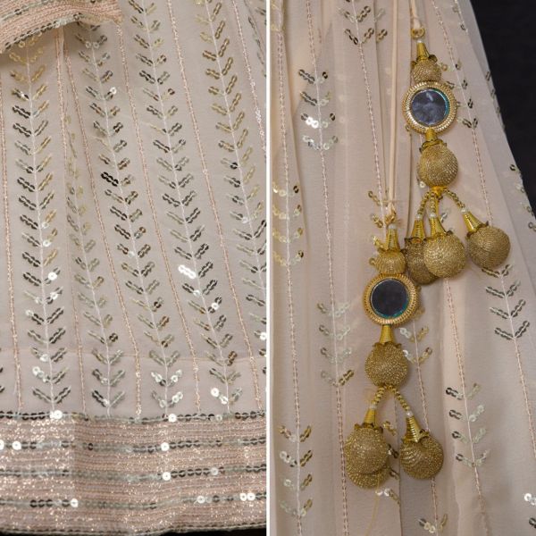 Lehenga Choli Cream color