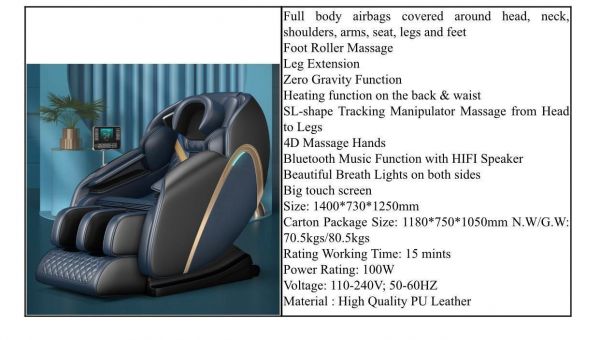 Massage chair 4d