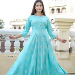 Froral print gown