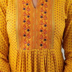 Buti print gown