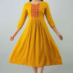 Buti print gown