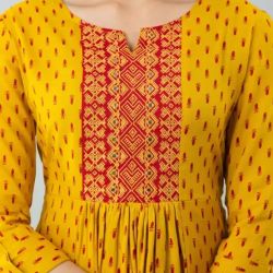 Butti Jaipuri print gown