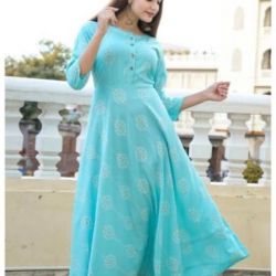 Froral print gown