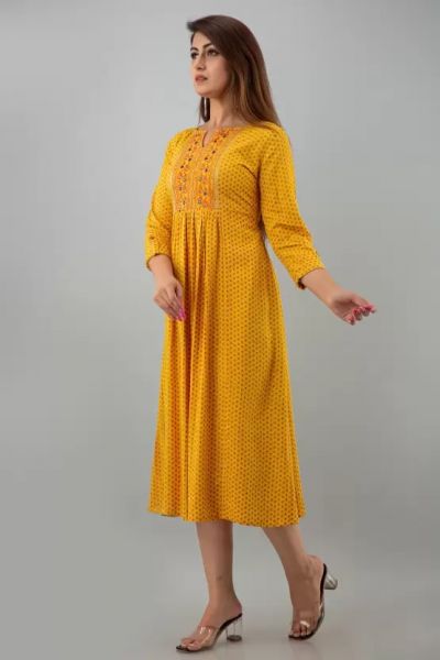Buti print gown