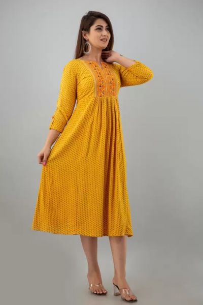 Buti print gown