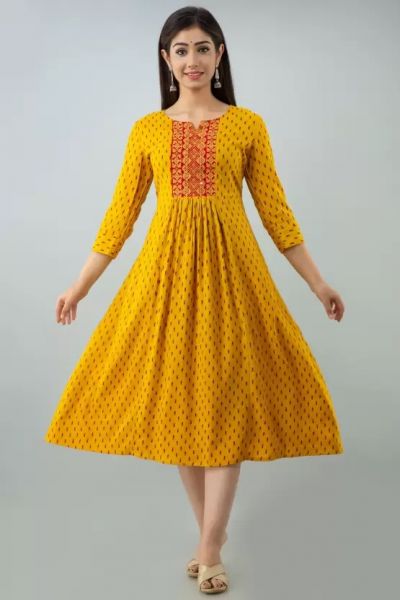 Buti print gown
