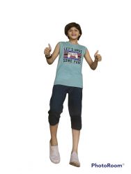 ch fashion slvless t shirts and capri set age 2 year to 6 year